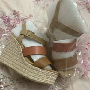 Brand New Soda Wedge Sandals
